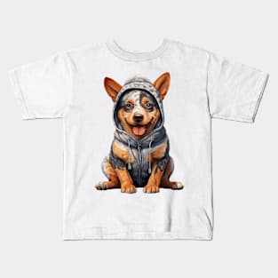 Winter Australian Cattle Dog Kids T-Shirt